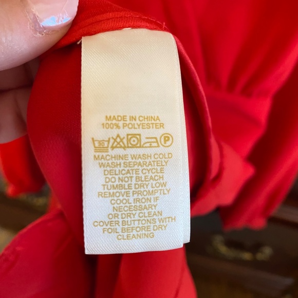 EUC Kate Spade Red Fit and Flare Dress Wedding Special Occasion Evening - Picture 8 of 14